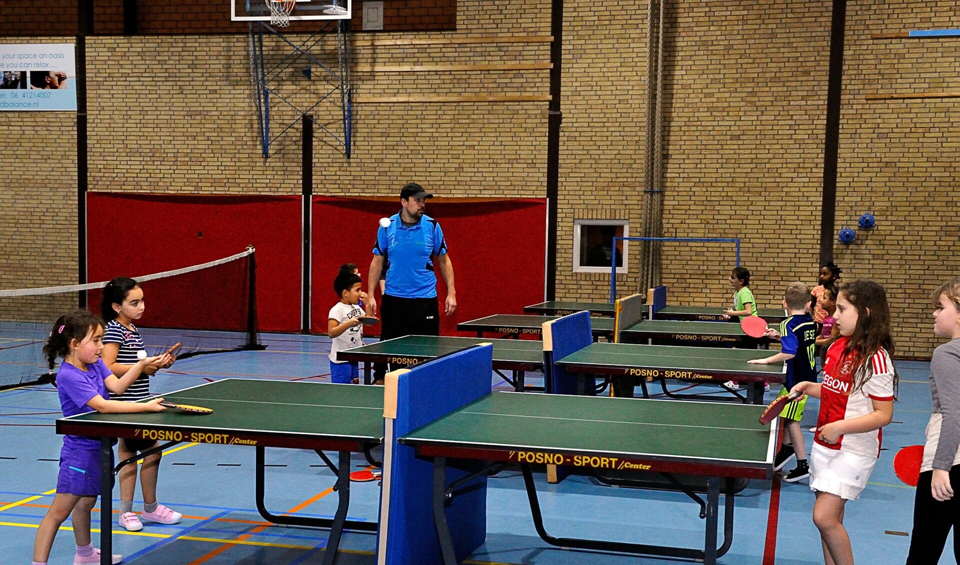 Tafeltennisvereniging Diemen is een van de gebruikers van het sportcentrum.