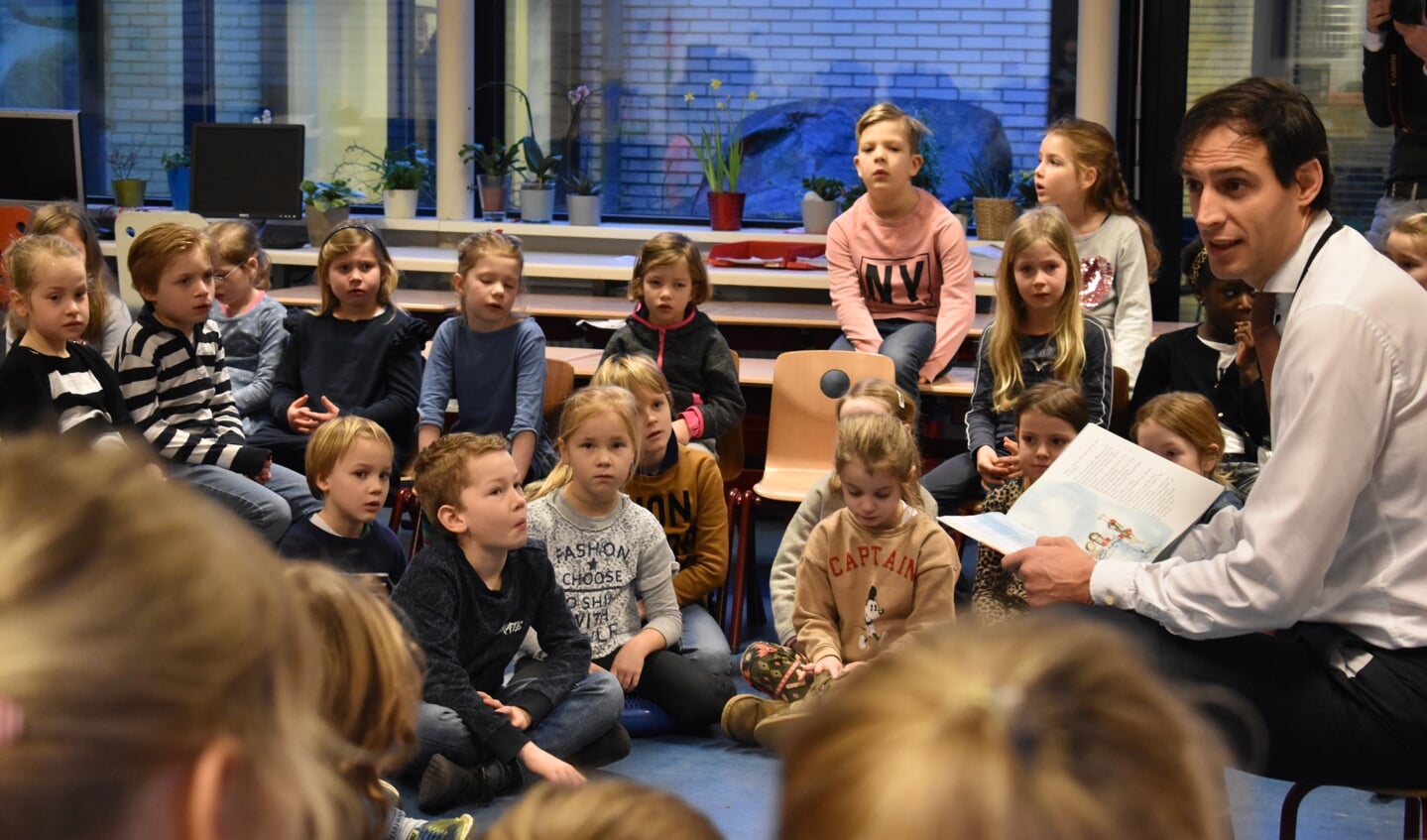 De minister had het duidelijk naar zijn zin.