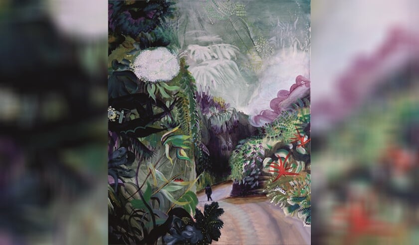'Cloud forest', olieverf op doek.
