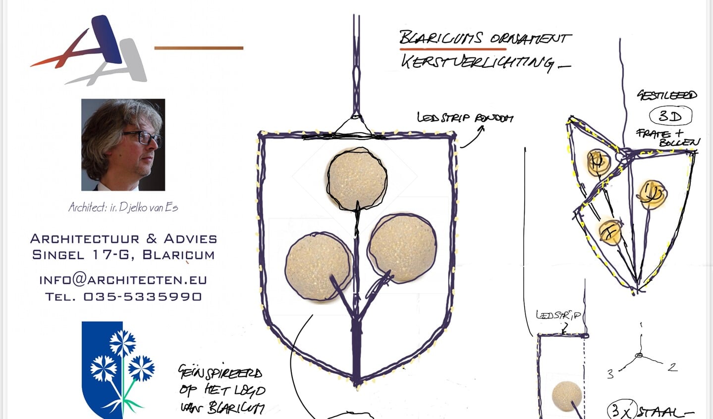 Ontwerp armatuur Blaricum.