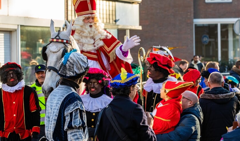 Wint tijdens de intocht in Hilversum vorige week.