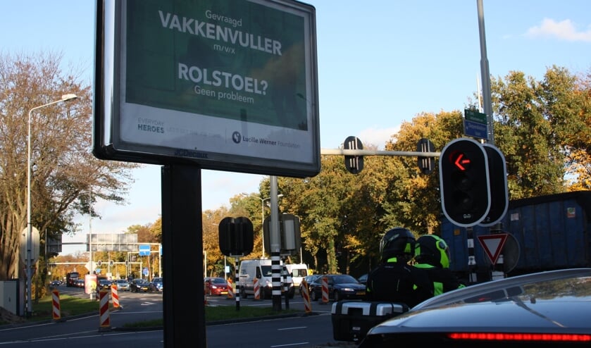 Het billboard op de Diependaalselaan.