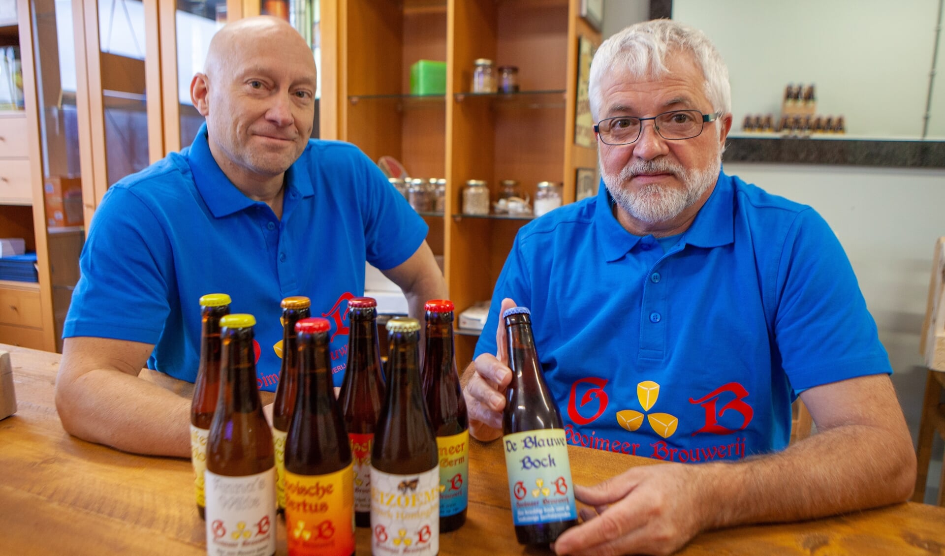 Bierbrouwers Rudy van der Schagt en Wil van den Broek.