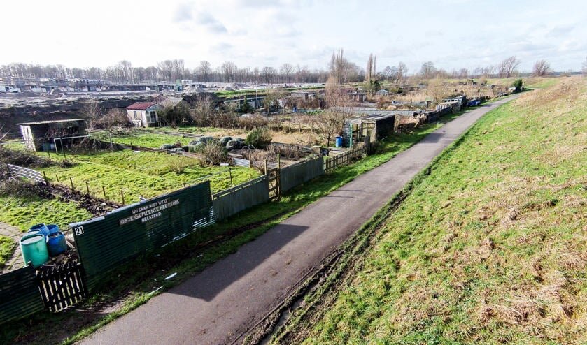 Januari: Volkstuinencomplex van de Westbatterij werd steeds leger.
