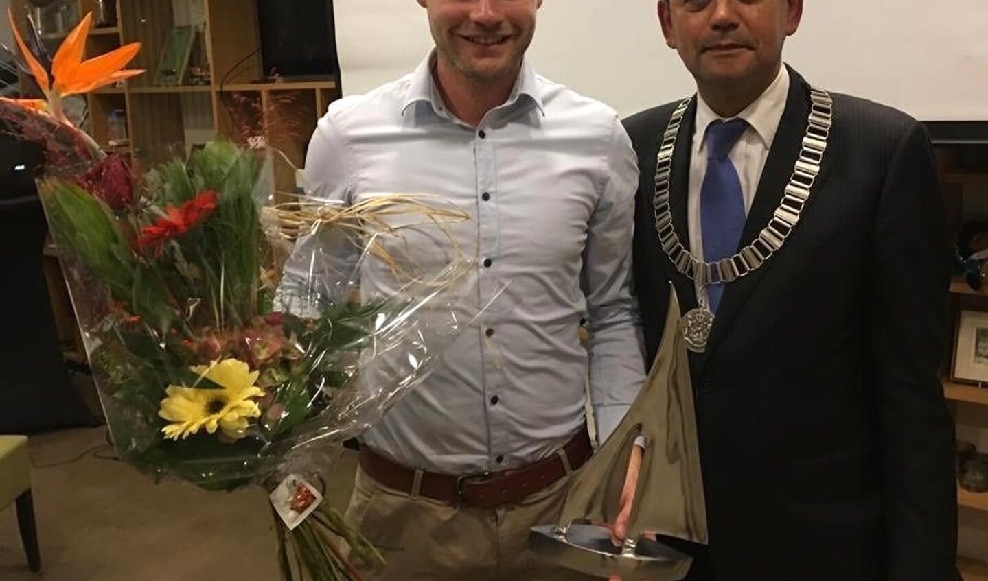 Kaj Moorman en burgemeester Ossel.