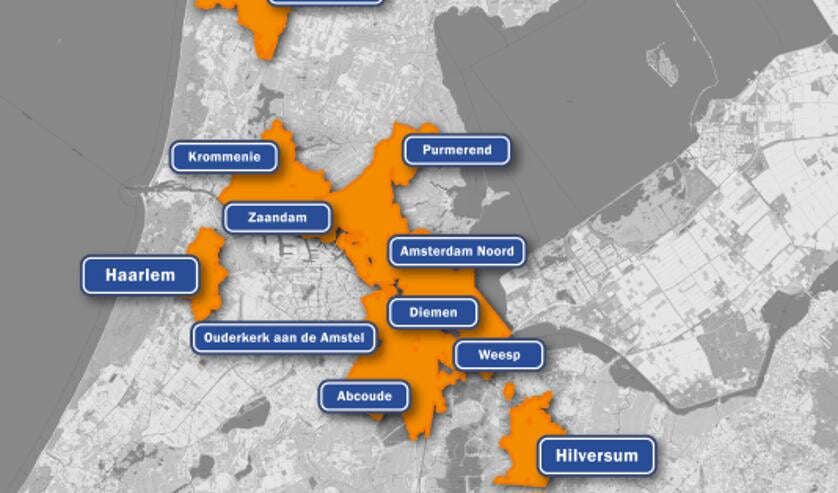 'Amsterdam en omgeving'.