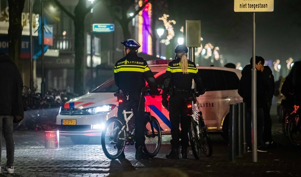 Het uitgaanscentrum van Hilversum. De mensen op de foto waren niet betrokken bij het incident. 