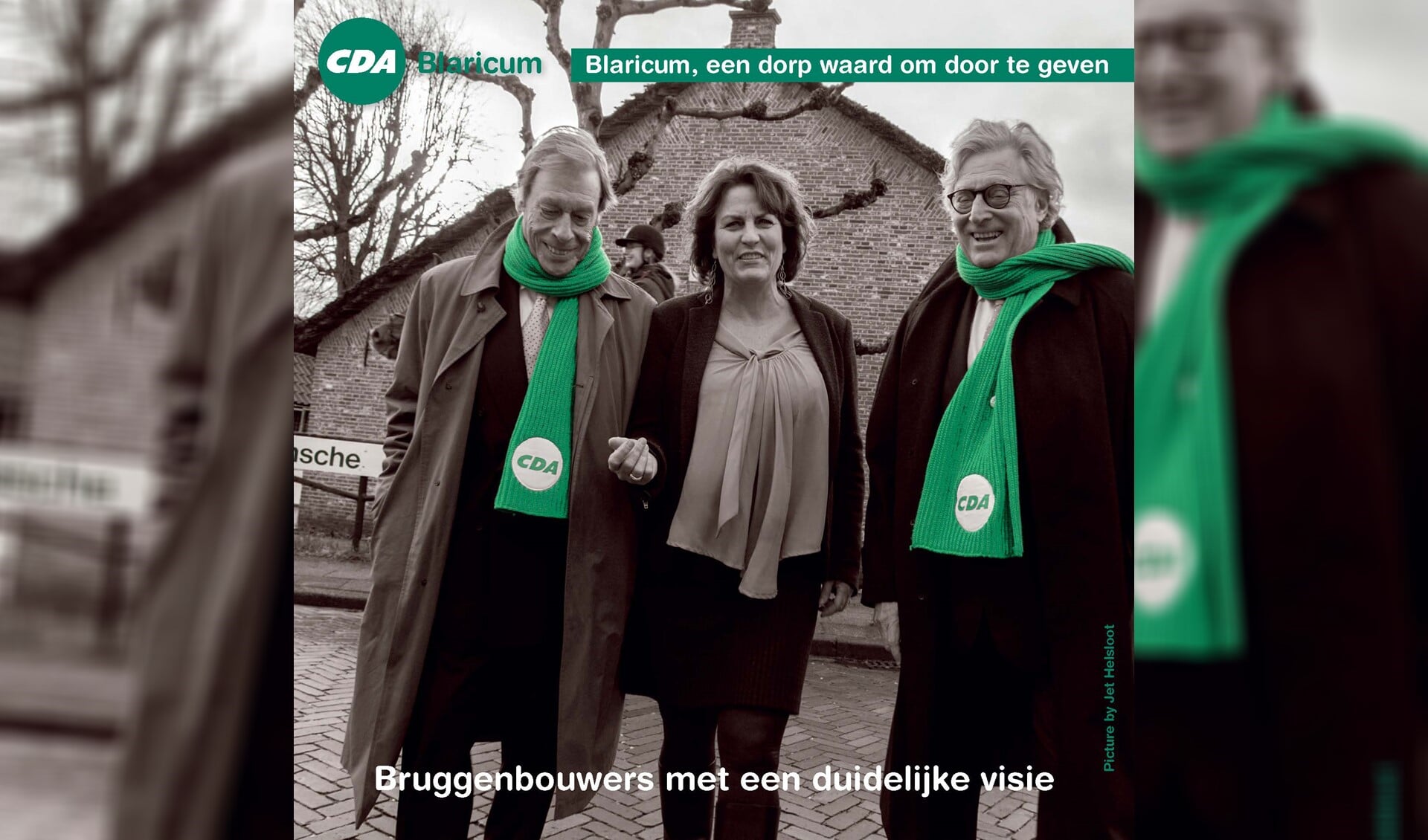 V.l.n.r.: Piet Oldenziel en Ellewies Claushuis en Gerard Knoop.