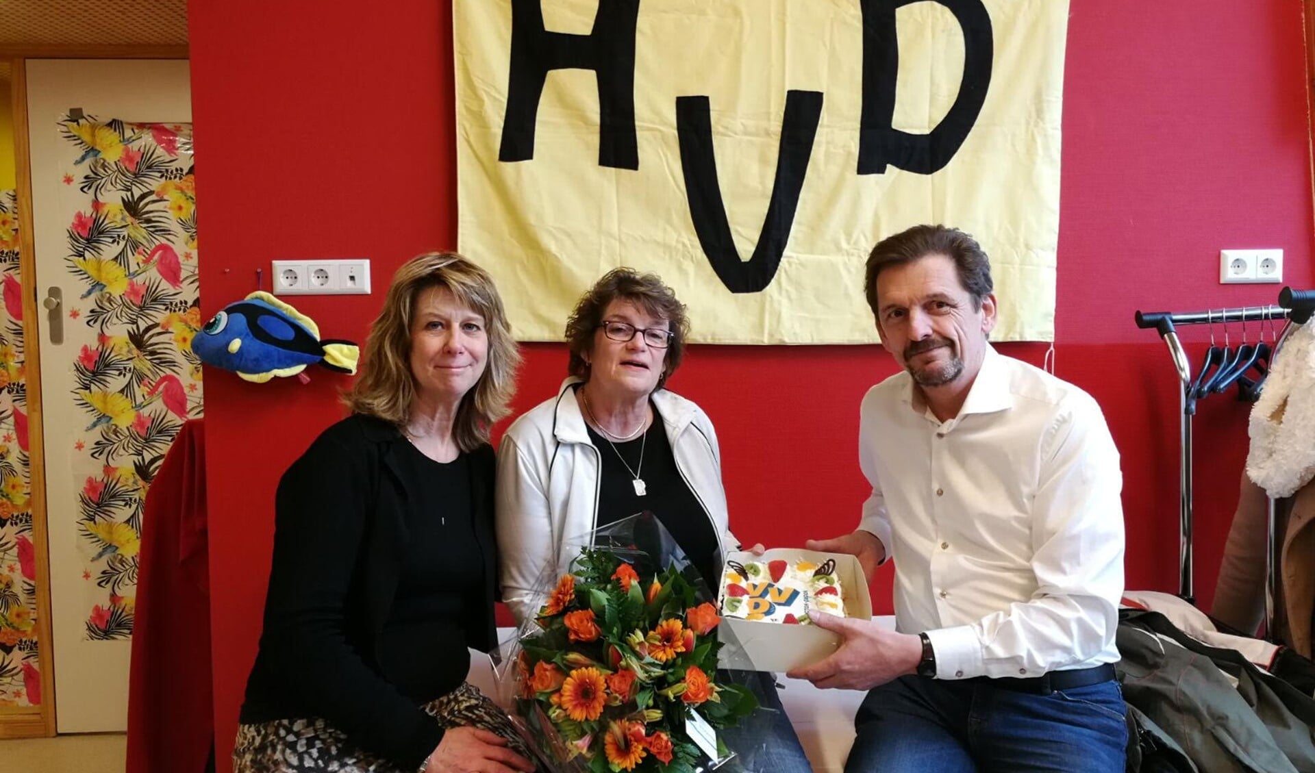 Brigitte Wielage, Anja Stakenburg en Hans van Straaten.