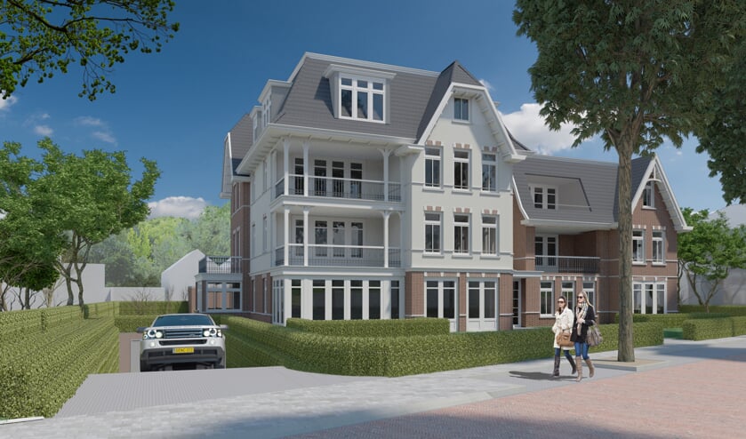 Eerste getekende plannen voor de villa.