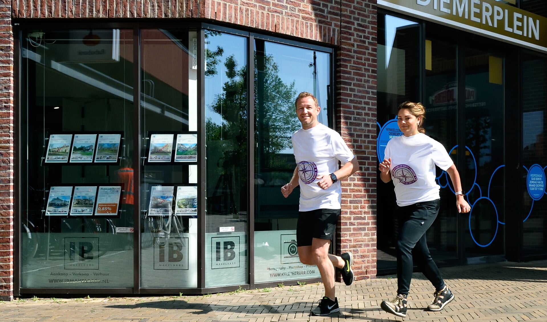 Marvin van Rijn en Wendy Timar trainen voor de marathon van New York.