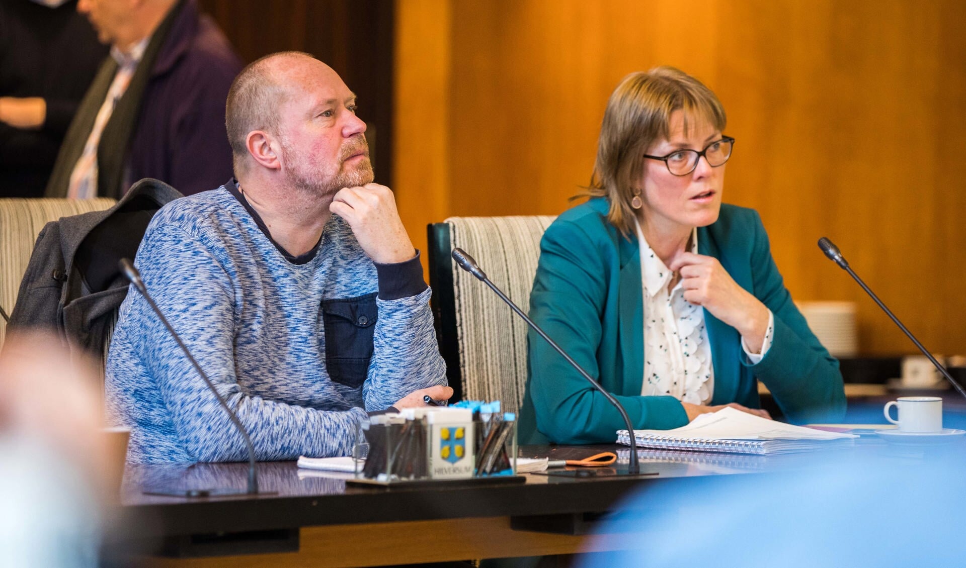 Woensdag 26 september zit Jerry Braaksma (links) voor het laatst namens HvH in de raadszaal. 