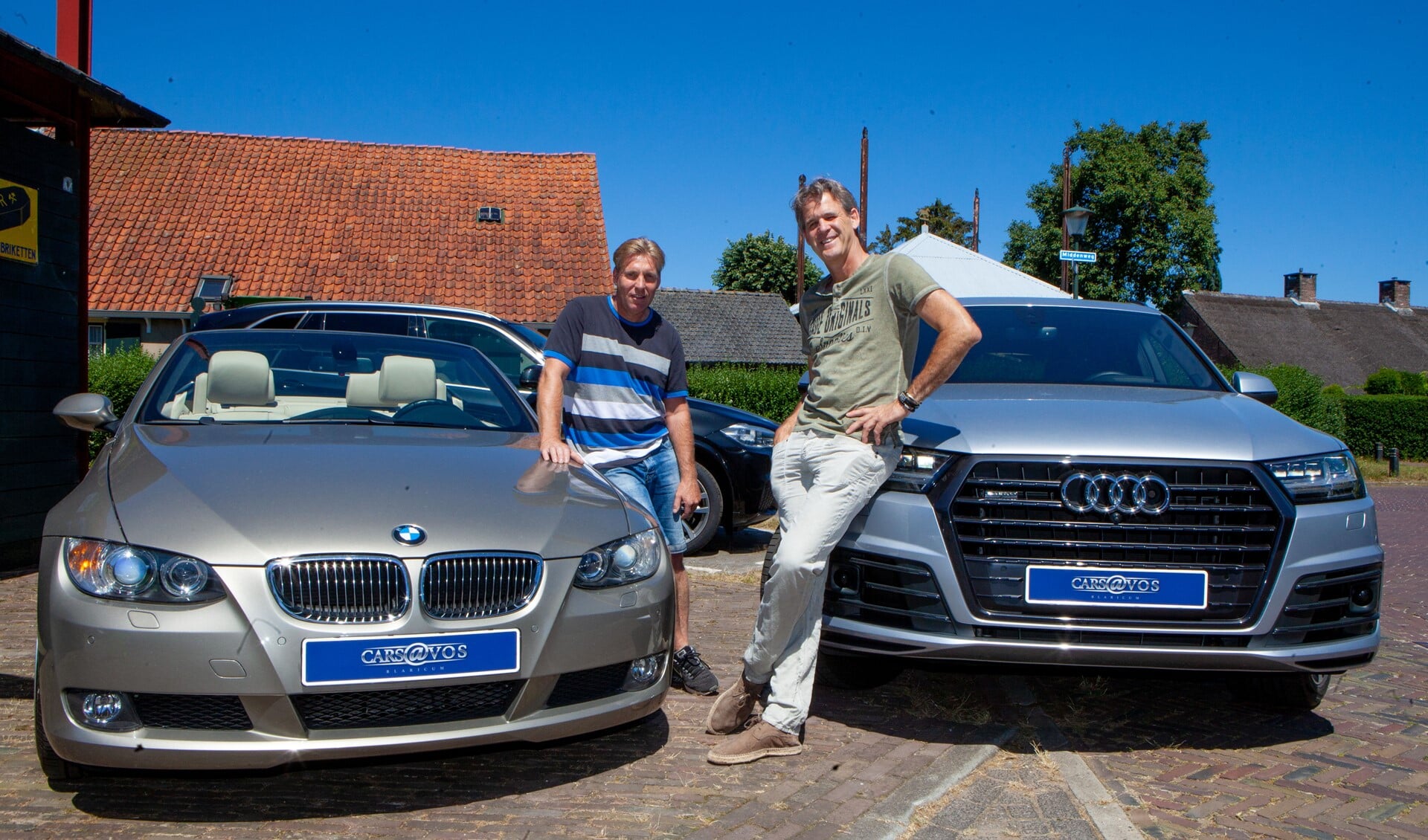 Maurice Bonke en Marc Schoutens van Cars@Vos in Blaricum.