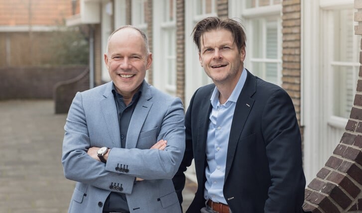 Florencius-directeur Peter van Kranenburg (l) en adjunct-directeur Gerwin Kets.