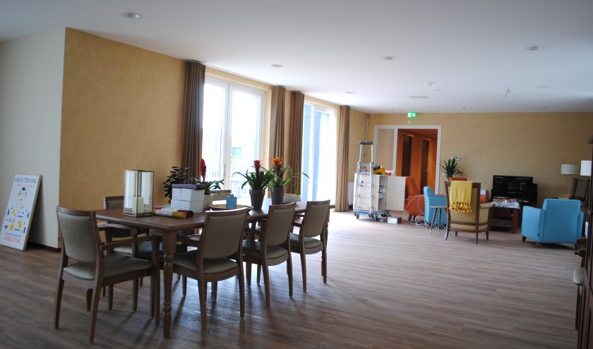 De gemeenschappelijke woonkamers zijn ruim zodat de bewoners ook plek hebben om op zichzelf te zijn.