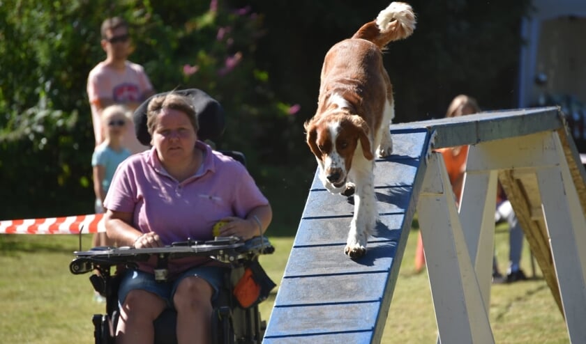 Caroline en Oscar begin juli tijdens een wedstrijd in Ommen.