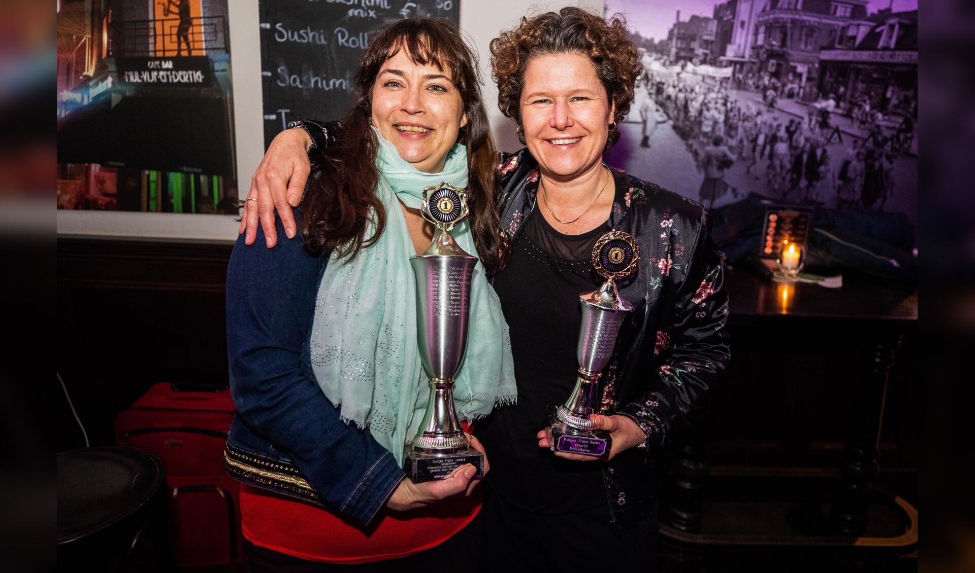 De winnaars van vorig jaar: Bianca Verweij en Annette Wolthers. 