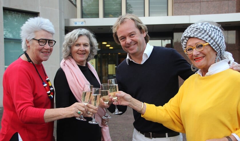 V.l.n.r.: Bettie, Ineke, Mark en Antoinetty.