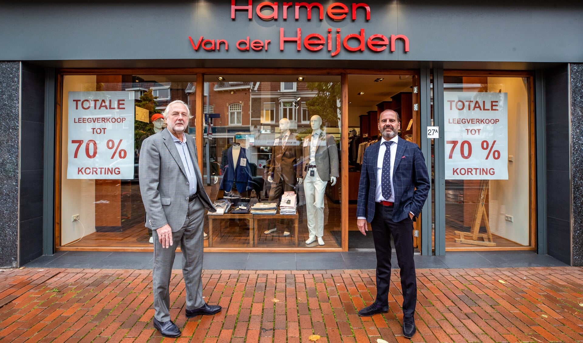 Harmen Lamme en Peter de Wal: 'Vroeger had Hilversum dik veertig herenmodezaken. '