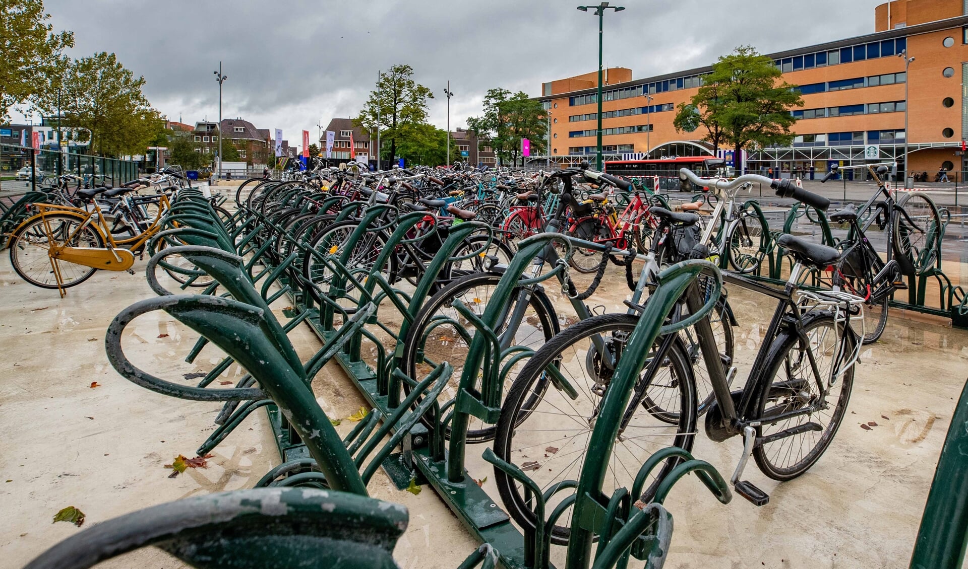 De nieuwe fietsenstalling is al sinds 1 oktober in gebruik. 