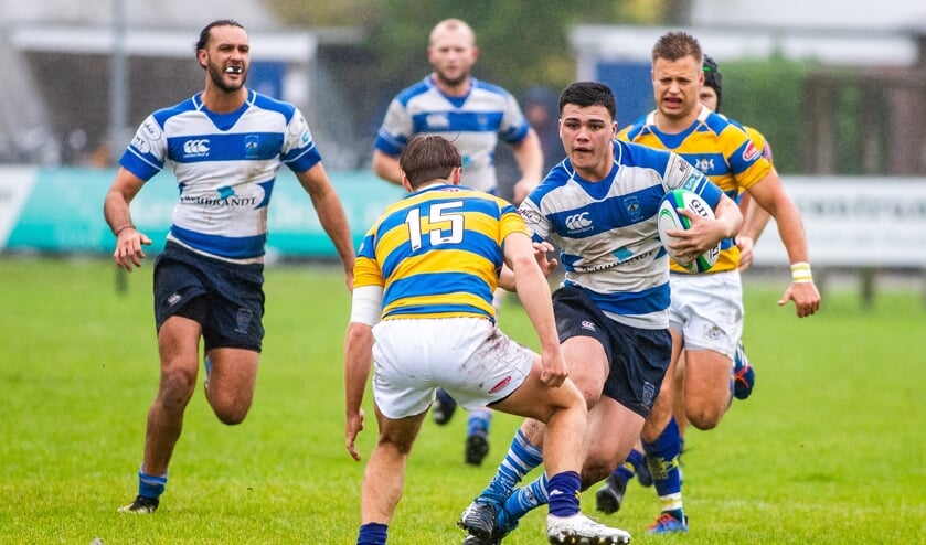 Vorige week wonnen de rugbyers thuis al ruim van de Haagsche Rugby Club.