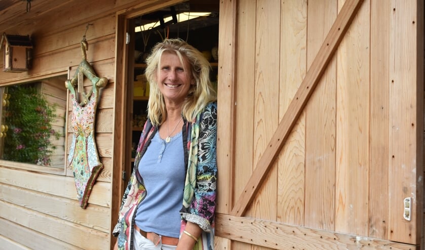 Marianne deed half oktober ook mee met de Kunstroute in Muiderberg.