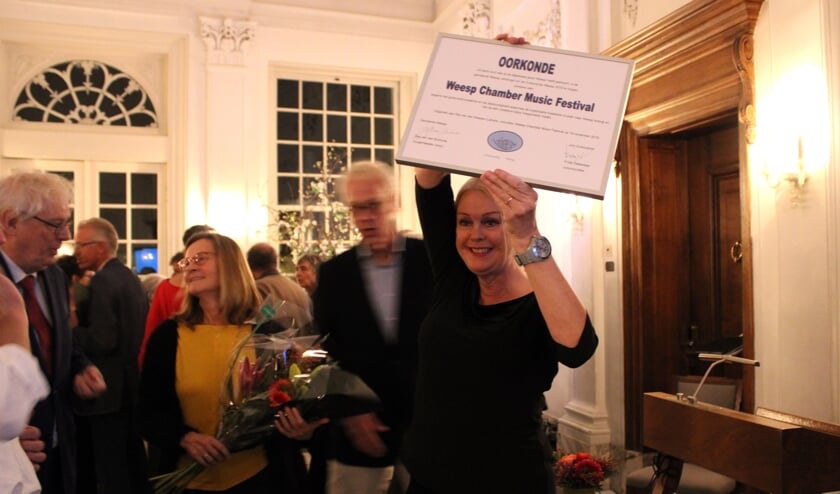 <p>In 2019 ging de prijs naar Weesp Chamber Music Festival.</p>