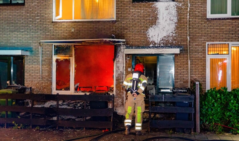 De brand tijdens eerste paasdag.