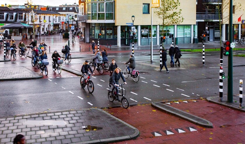 De oversteek op de Schapenkamp.