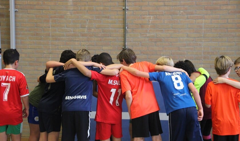 Leerlingen konden vanmorgen terecht bij Sportief Huizen als hun leraren staakten.