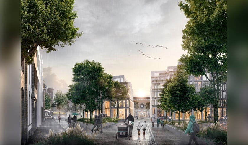 Een idee van hoe het stationsgebied er over een paar jaar uit zou kunnen zien.