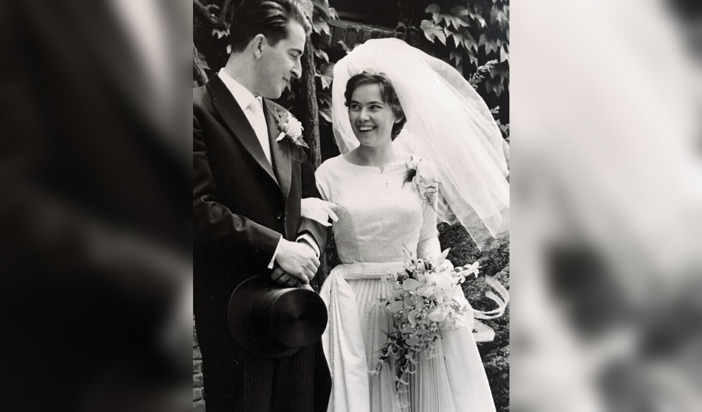 Wim en Iny op hun huwelijksdag op 28 mei 1960.