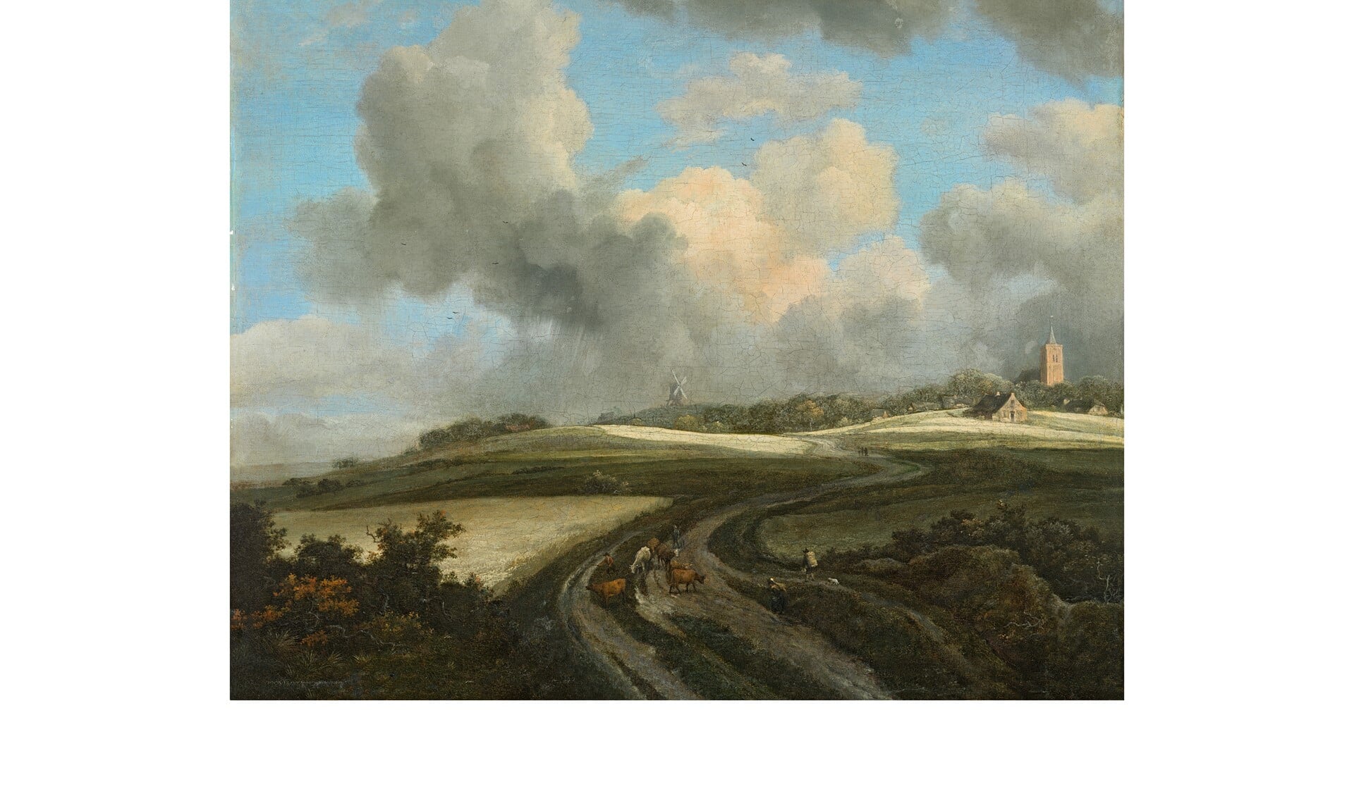 'Weg door graanvelden bij de Zuiderzee’ van Jacob van Ruisdael uit 1660-1662.