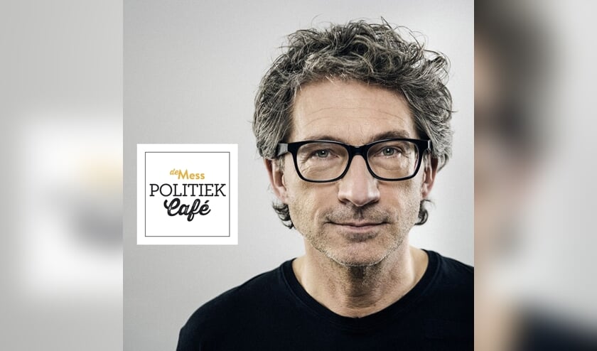<p>Interviewer Frénk van der Linden leidt samen met Eva Wiessing het Politiek Café.</p>