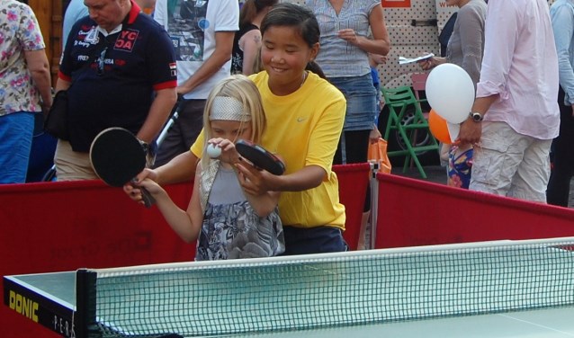 Ook de tafeltennisclub doet mee.