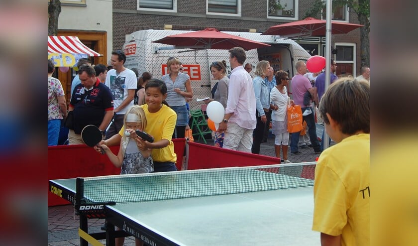 Ook de tafeltennisclub doet mee.