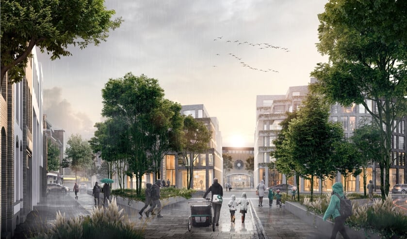 De visualisatie van de Stationsstraat.