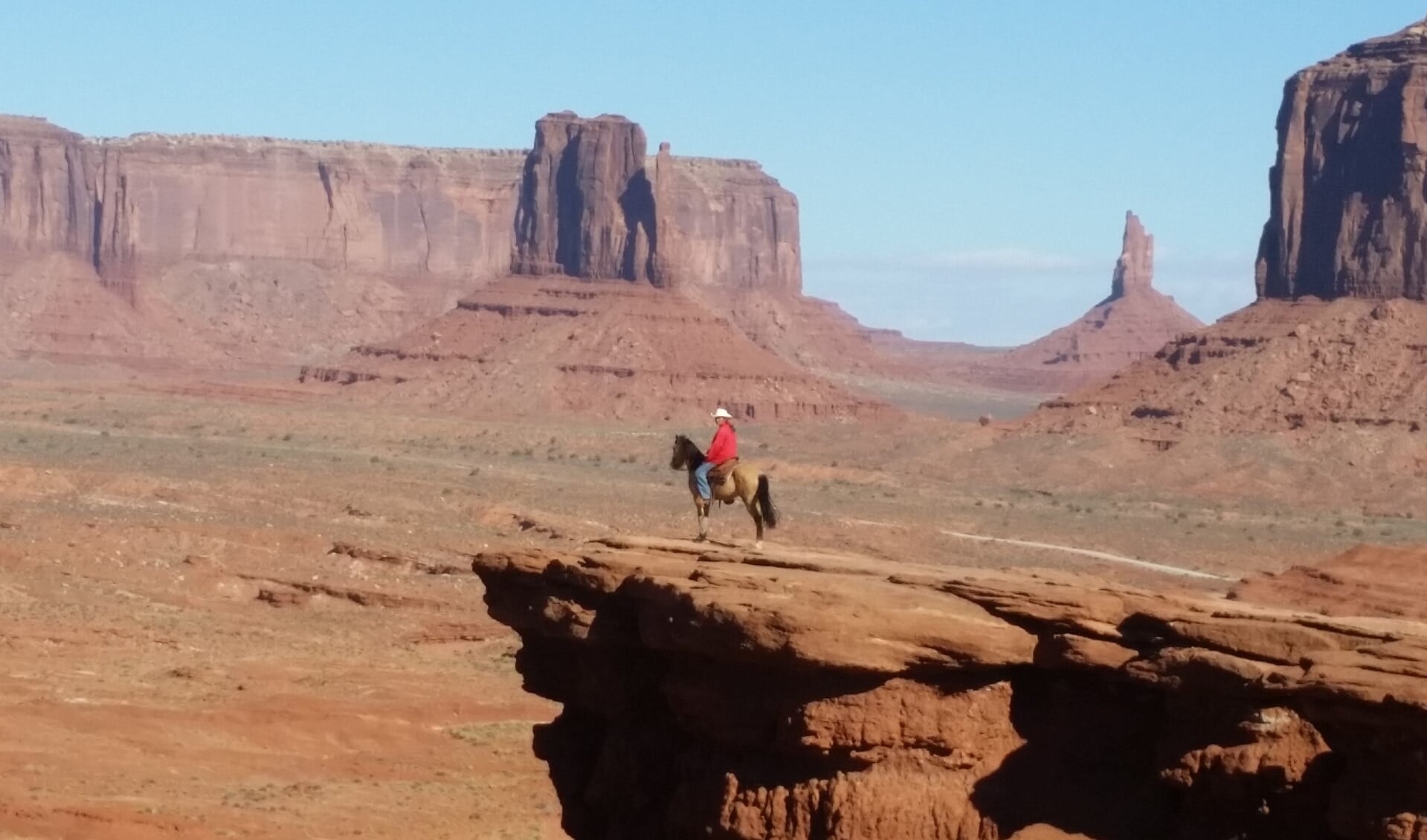 Monument Valley ligt midden in het gebied van de Navajo-indianen.