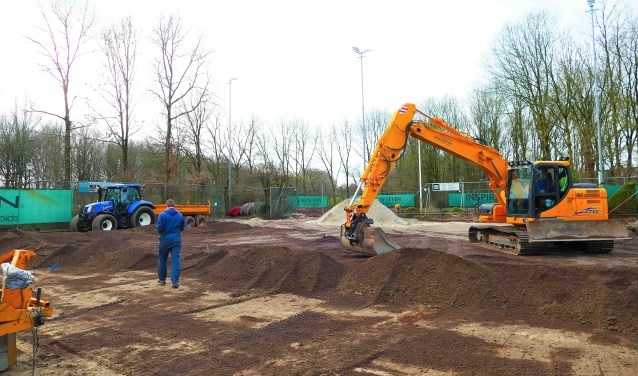 Het werk is momenteel in volle gang.