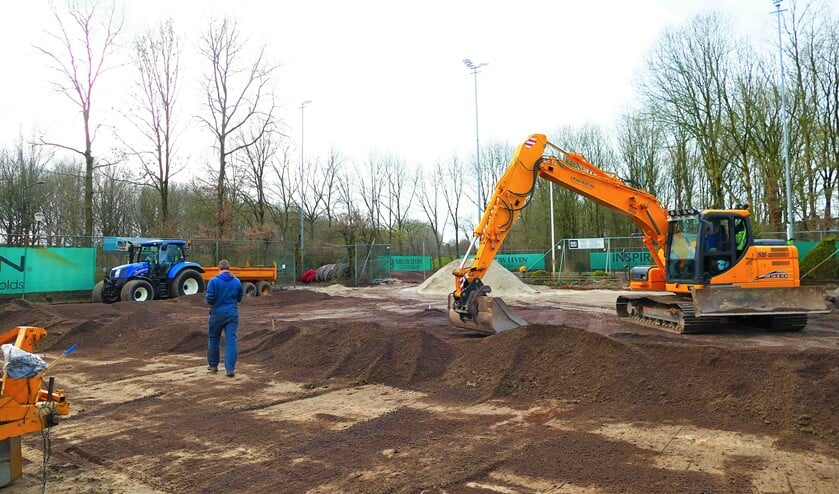 Het werk is momenteel in volle gang.