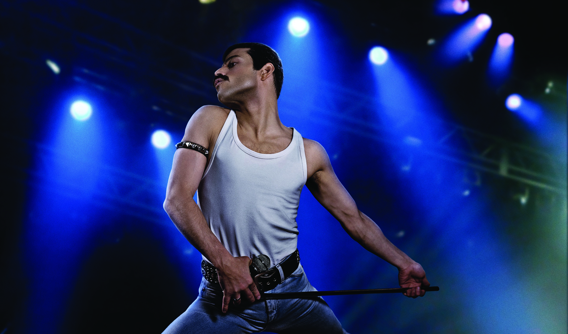 Rami Malek speelt Freddy Mercury in 'Bohemian Rhapsody'. 
