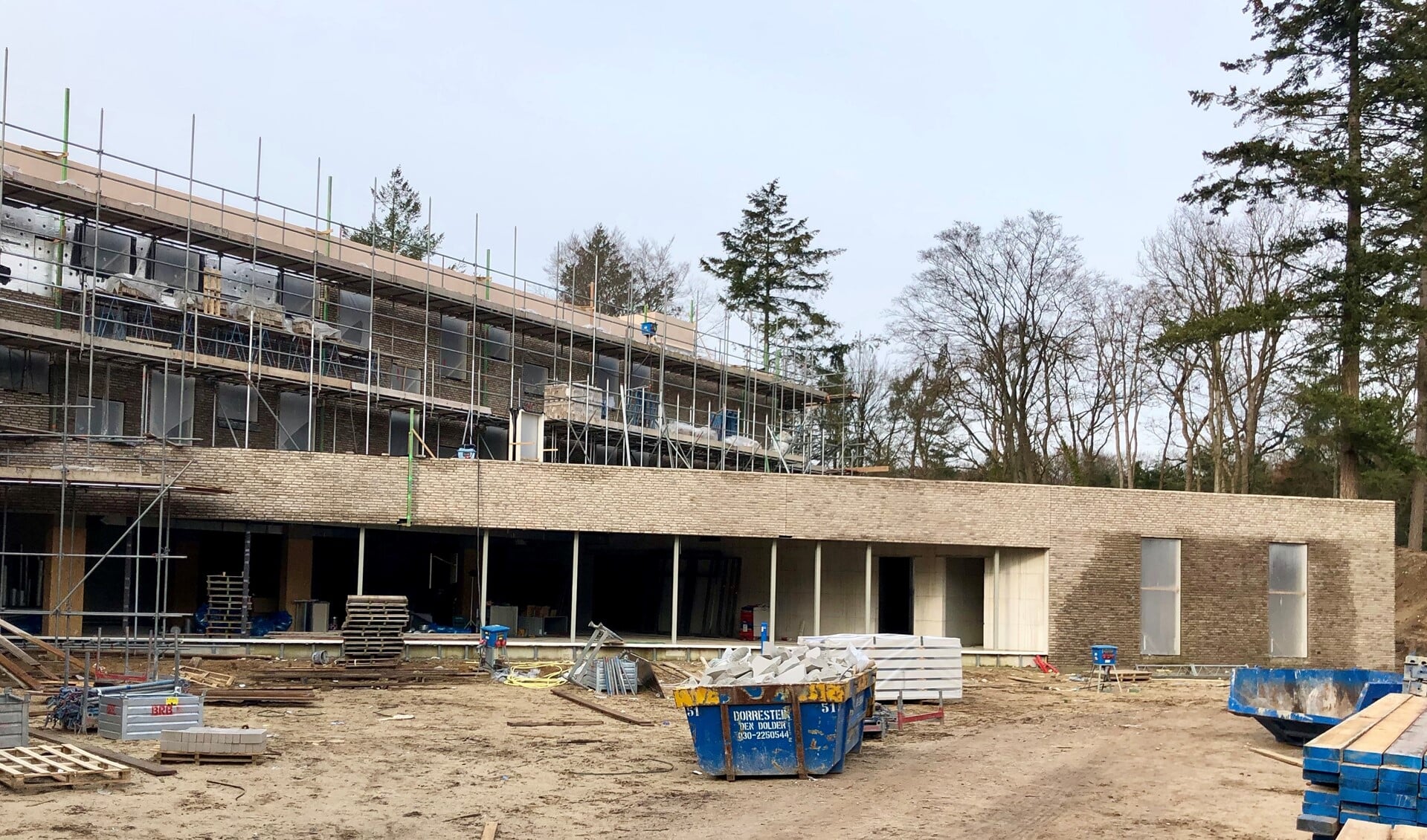 De nieuwbouw van het Rosa Spier Huis loopt voorspoedig.