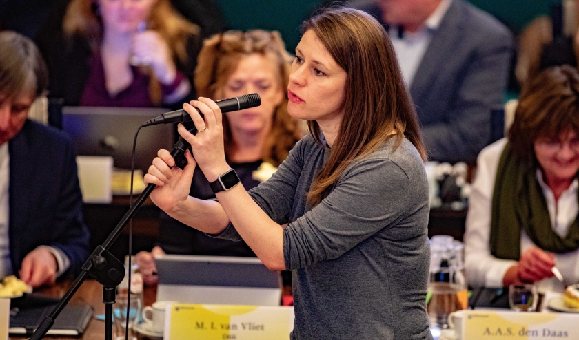 PvdA-fractievoorzitter Femke van Drooge.