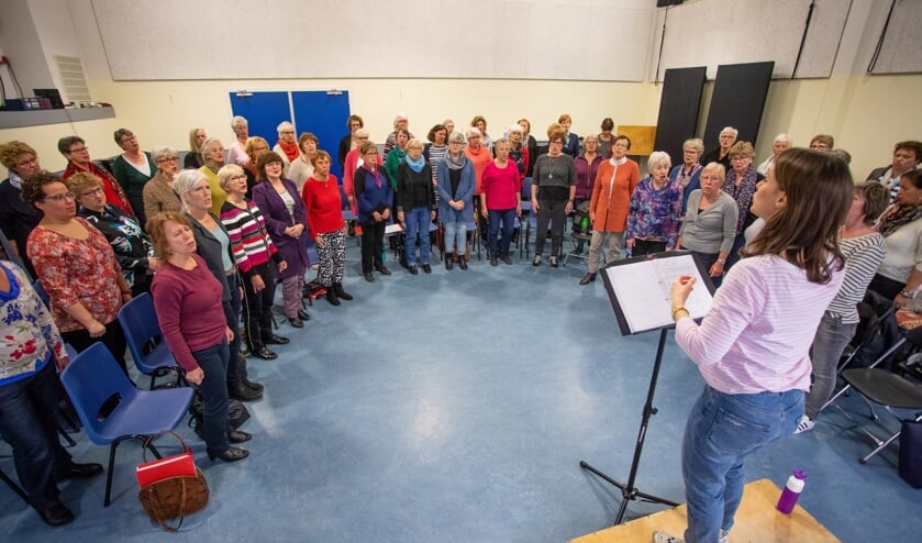 Laatste repetitie voor het jubileumconcert komende zaterdag.