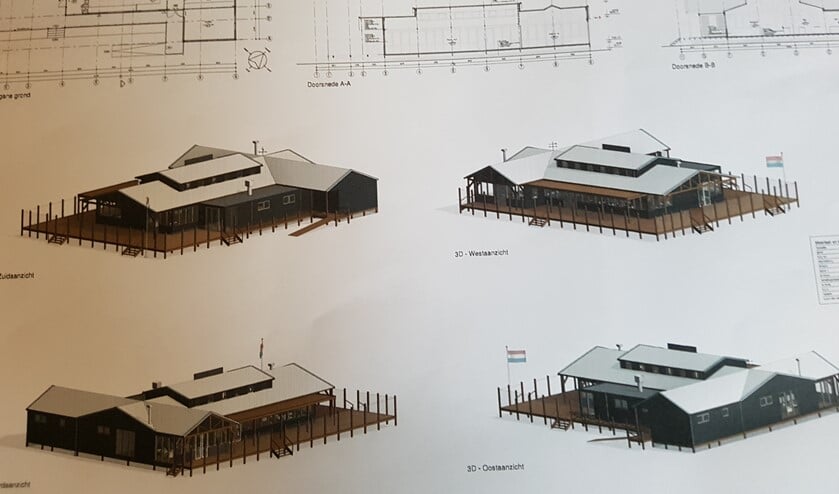 Het 'tijdelijke' strandpaviljoen.