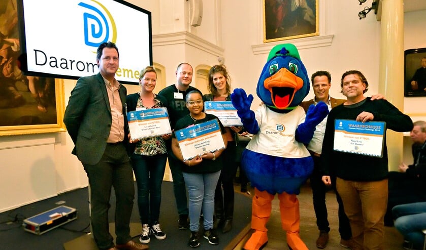 De prijsuitreiking in 2018.