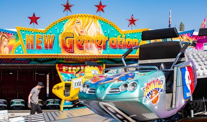 De opbouw van de kermis is donderdag gestart.