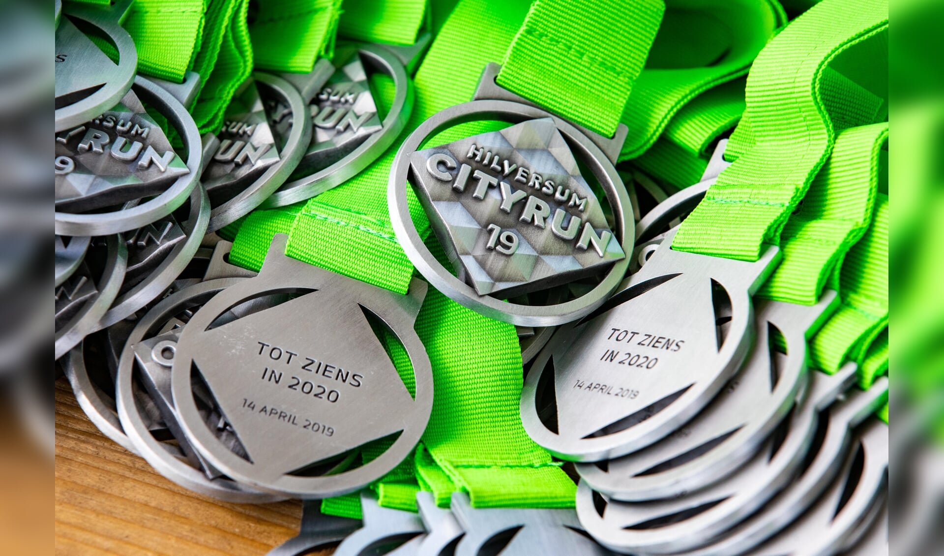 Voor de deelnemers aan de virtuele run liggen er inderdaad 2020-medailles klaar.