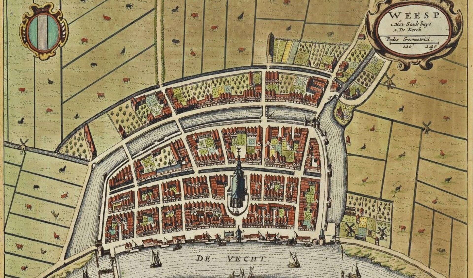 Weesp | Kaart Van Boxhorn 1632