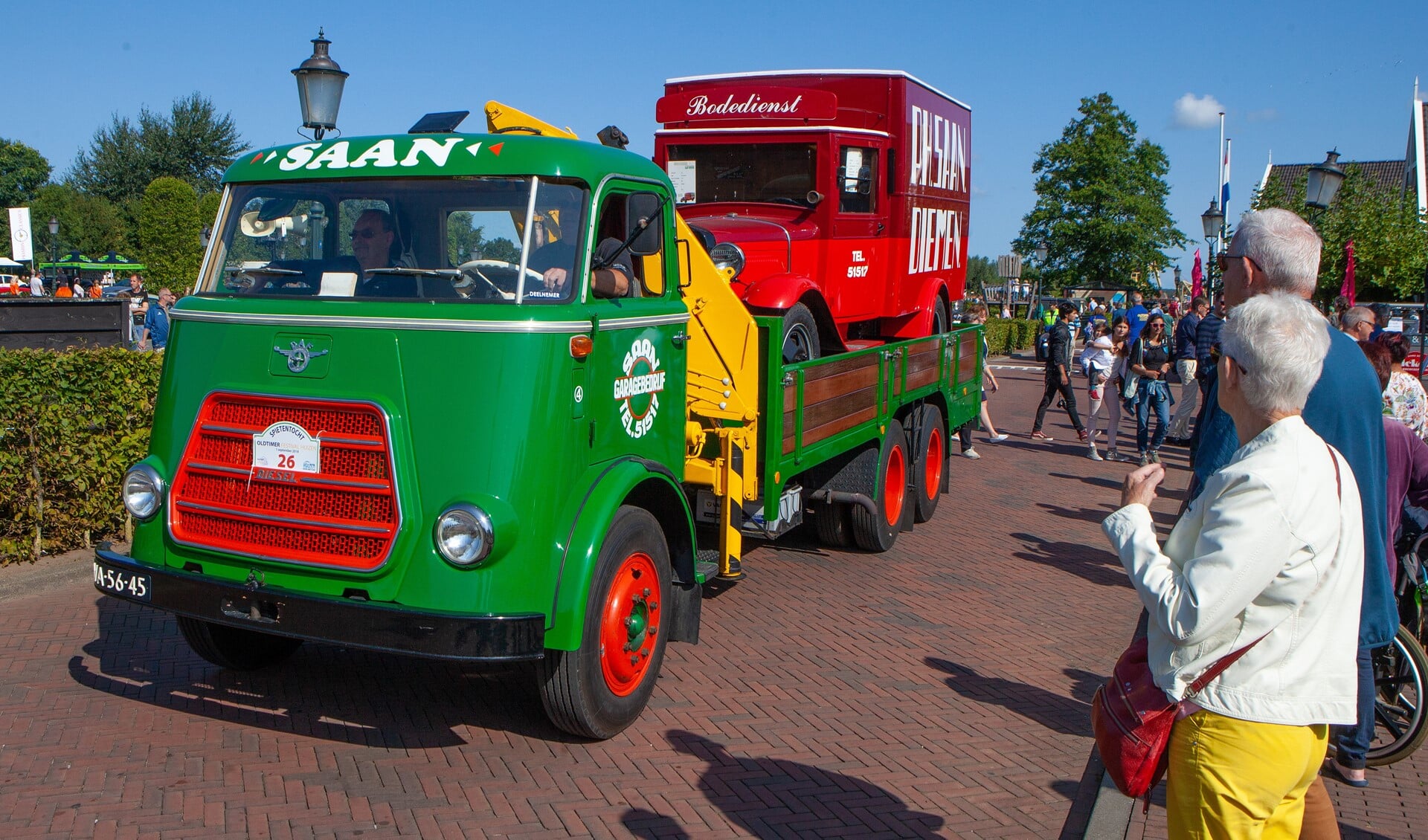 Net als vorig jaar komen er ook weer een aantal oldtimer vrachtauto's naar het festival.